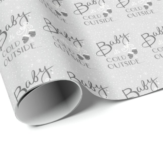 Baby its cold outside wrapping paper (Roll Corner)