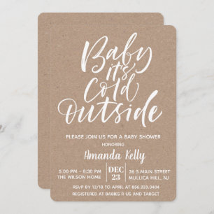 Baby Its Cold OutsideModern Baby Shower Invitation