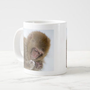 Baby Japanese Macaque Snow Monkey Large Coffee Mug