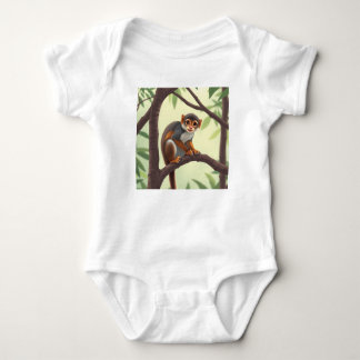 Baby Jersey Bodysuit |  Cute Monkey Design