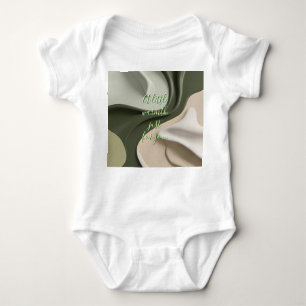 Baby jersey bodysuit in stylish graphic