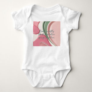 Baby jersey bodysuit in stylish graphic