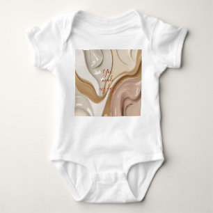 Baby jersey bodysuit in stylish graphic