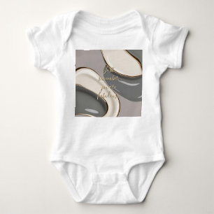 Baby jersey bodysuit in stylish graphic