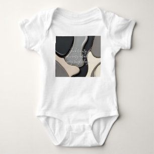Baby jersey bodysuit in stylish graphic