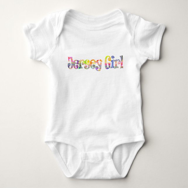 Baby Jersey Girl onsie Bodysuit (Front)