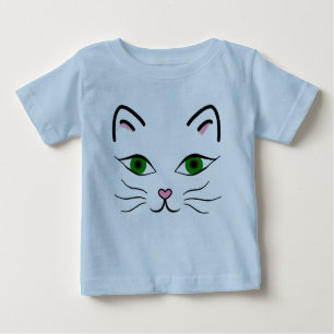 Baby Jersey T-Shirt - Kitty Face