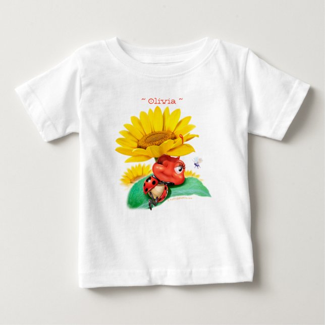 Baby Jersey T Sleepy Ladybug/Sleepy Ladybird Baby T-Shirt (Front)