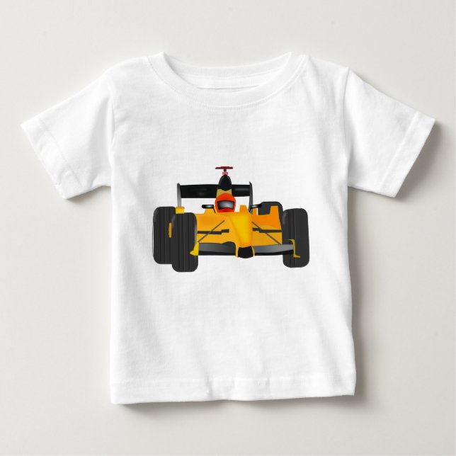 Baby jersey with race car grphic on front. baby T-Shirt (Front)
