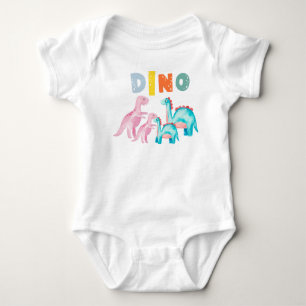 Baby jersy bodysuit with printed Dinos