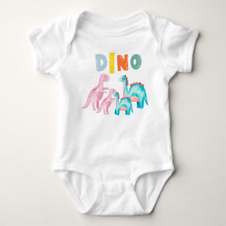 Baby jersy bodysuit with printed Dinos