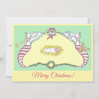 Baby Jesus Cartouche Holiday Card