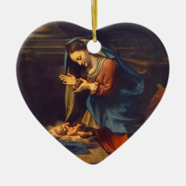 BABY JESUS CERAMIC ORNAMENT (Front)