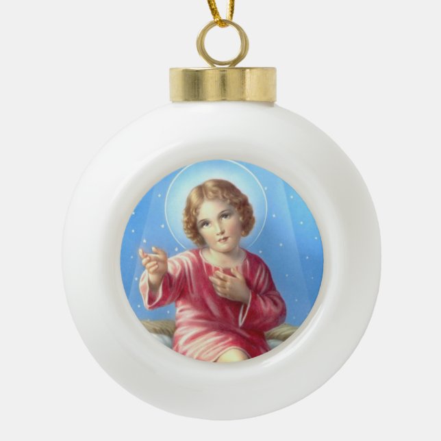 Baby Jesus Christmas Ornament (Front)