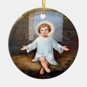 Baby Jesus decorative artwork Ceramic Ornament