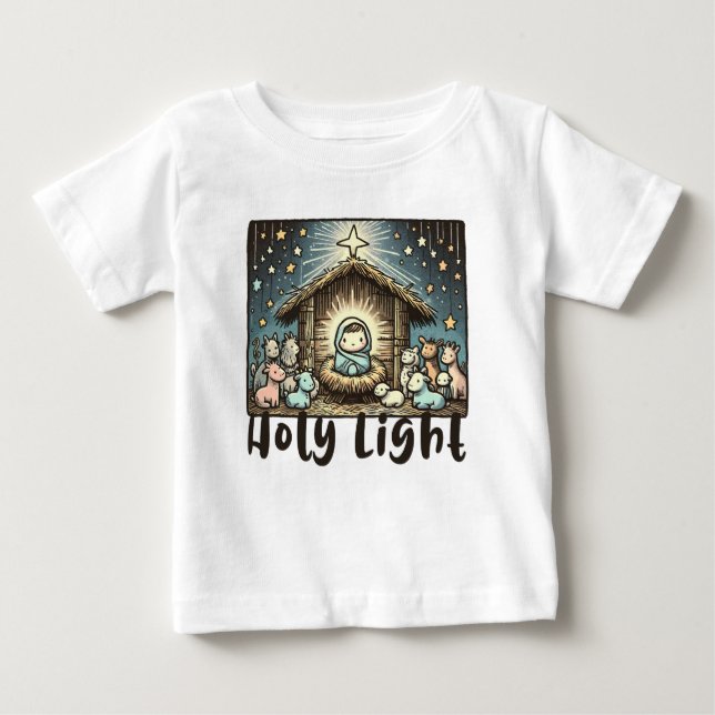 Baby Jesus : Holy Light: Sacred Light Baby T-Shirt (Front)