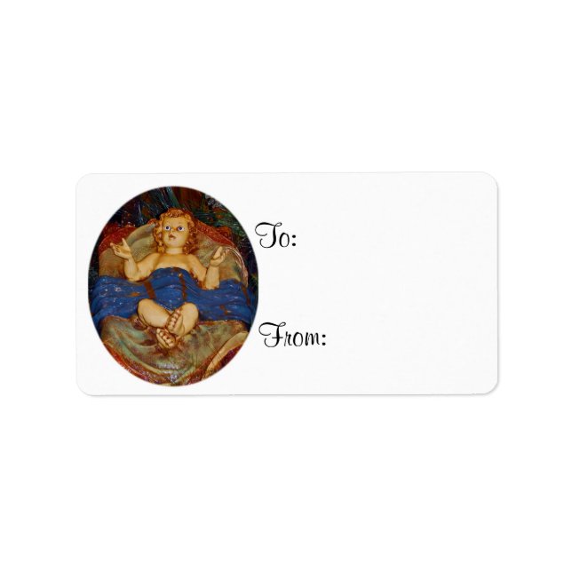 Baby Jesus Manger Gift Tags (Front)