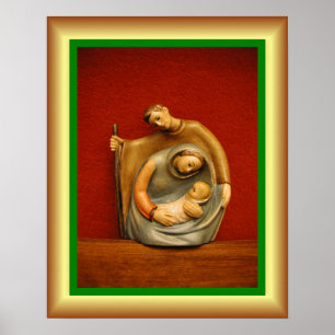  Baby Jesus, Mary, Joseph, Holy Family, Bethlehem  Poster