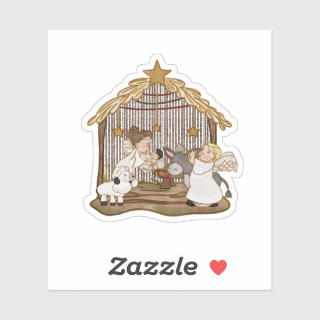 Baby Jesus Nativity Sticker (Sheet)