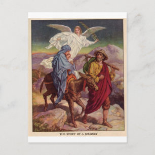Baby Jesus on his way to Egypt Postcard