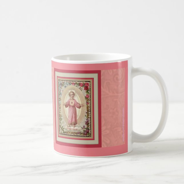 Baby Jesus Pink God Bless You Coffee Mug (Right)
