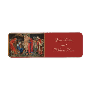 Baby Jesus Pre-Raphaelite Christmas Labels