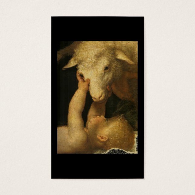 Baby Jesus Touches Lamb (Front)