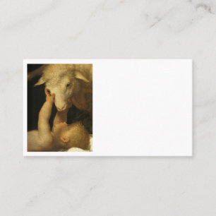 Baby Jesus Touches Lamb Appointment Card