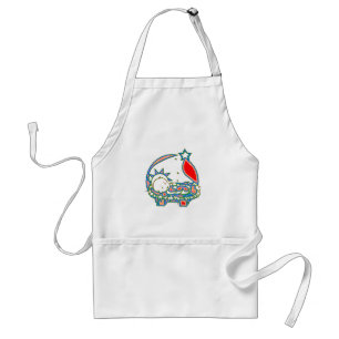 Baby Jesus under a star Standard Apron