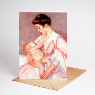Baby John Being Nursed   Mary Cassatt Card