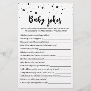 Baby Jokes Baby Shower game with Answers