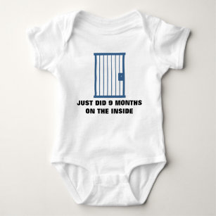 Baby Jumper - Jail cell - 9 months on the inside Baby Bodysuit