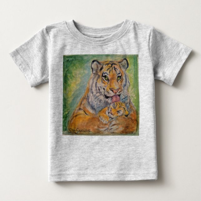 Baby Jumper with Tigers T-Shirt (Front)