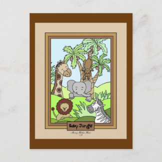 Baby Jungle 20-Baby Shower Invitation