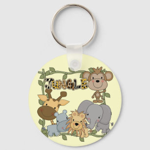 Baby Jungle Animals Tshirts and Gifts Key Ring