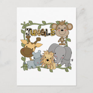 Baby Jungle Animals Tshirts and Gifts Postcard