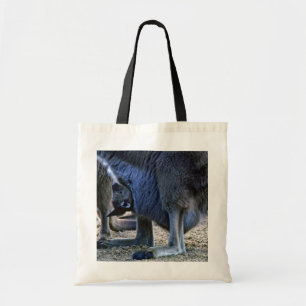 Baby kangaroo in mother's pouch - Australia Tote Bag