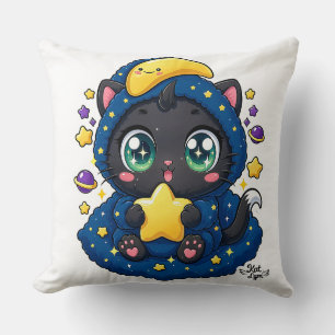 Baby Kat Lym Cute Cat Starry Cushion