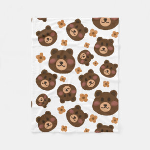baby kawaii bear fleece blanket