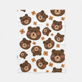 baby kawaii bear fleece blanket