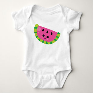 Baby Kawaii Watermelon Summer Fruit Grily Bodysuit