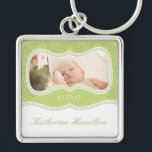 Baby Keepsake Photo Keychain<br><div class="desc">Created by Colourful Designs Inc. Copyright 2010. All text can be modified. Need a custom design? Have another colour in mind? Need Help? Want me to customise something for you? Contact me at colourful_designs_inc@hotmail.com. I will respond within 24 Hours, unless it is the weekend or a statutory holiday. You can...</div>