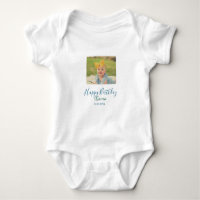 Baby kids 1st birthday add name date add photo
