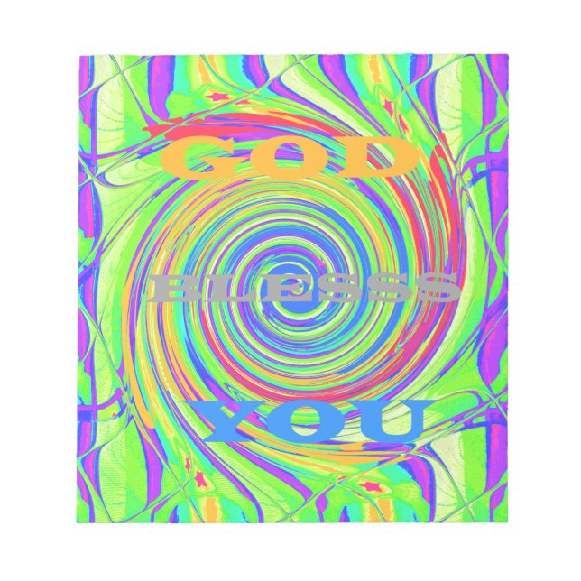 Baby Kids God Bless You..png Notepad (Front)