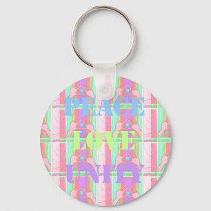 Baby Kids Peace Love Unity Hakuna Matata design.p Key Ring