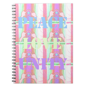 Baby Kids  Peace Love Unity Hakuna Matata design.p Notebook