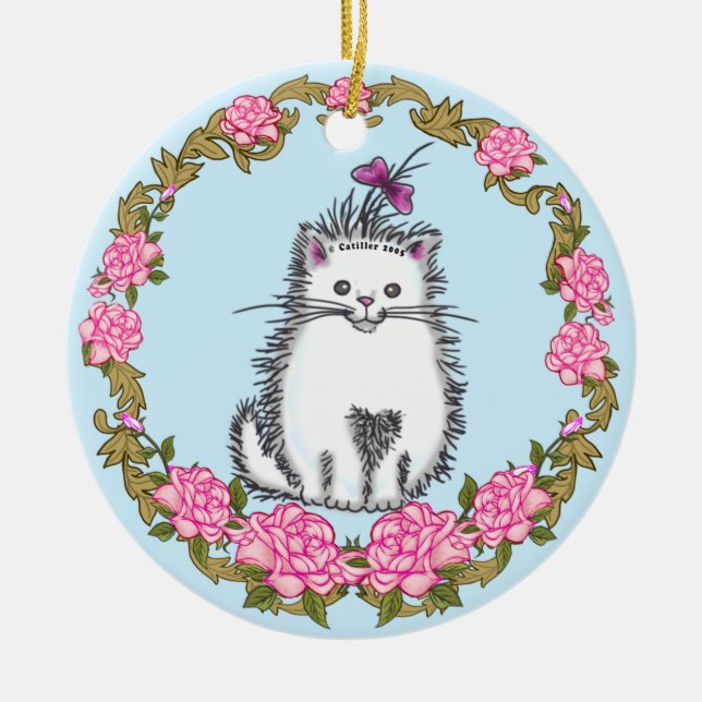 Baby Kitten Cat Ornament (Front)