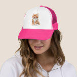 Baby Kitten Trucker Hat Gift<br><div class="desc">Trucker Hat with Little Baby Kitten - Painting - Choose / Add Your Unique Text / Name / Colour / Font / Size / Elements - Make Your Special Gift - Resize and move or remove and add elements / text with customisation tool ! Painting and Design by MIGNED. Please...</div>