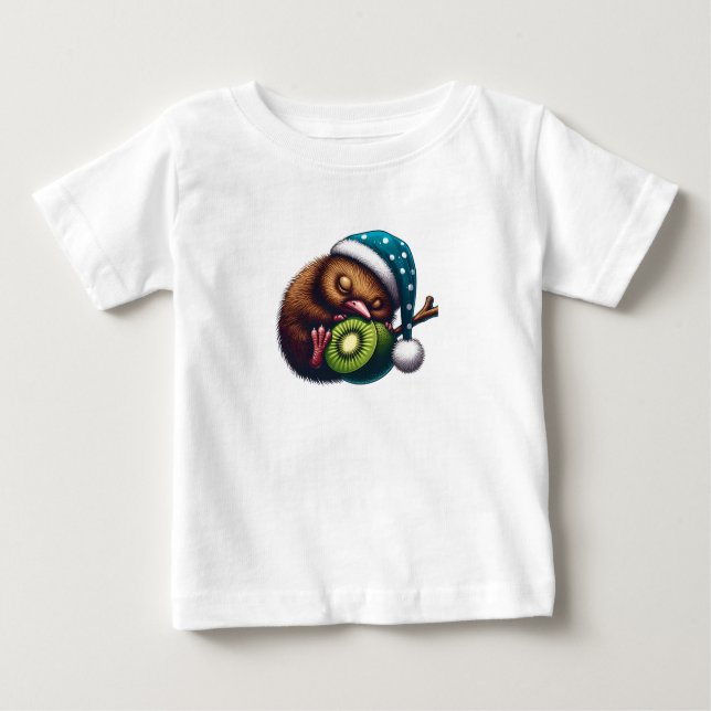 Baby Kiwi Bird sleeping  T-Shirt (Front)