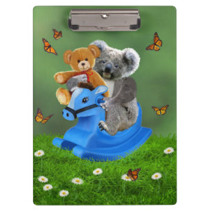 BABY KOALA BEAR ROCKS CLIPBOARD